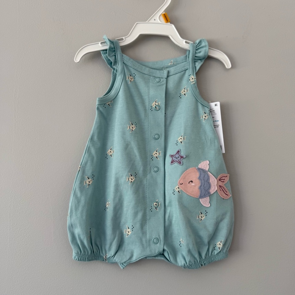 NWT Carter’s Baby Romper with Fish Design
